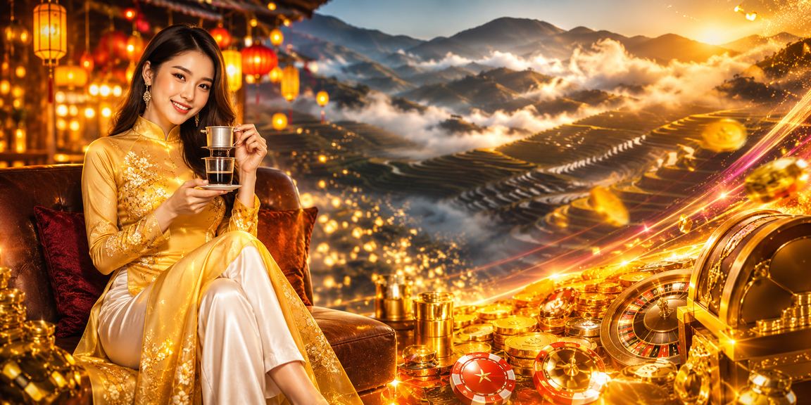 Người dùng tại Sa Pa thực hiện giao dịch trực tuyến với trang phục áo dài truyền thống
